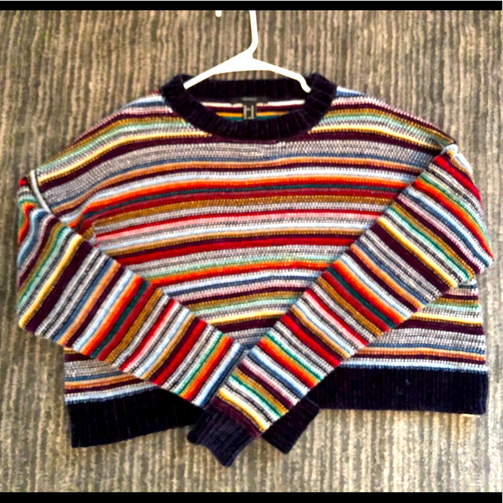 Boxy rainbow sweater
